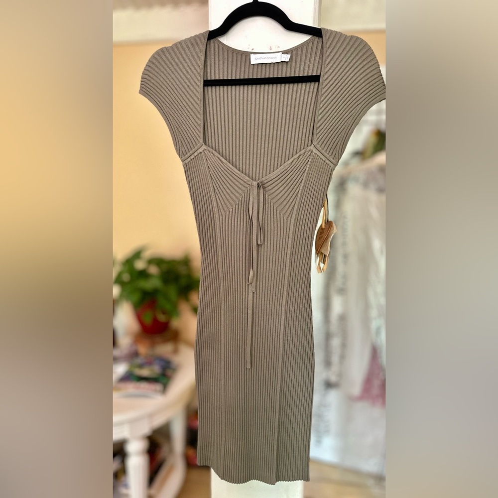 Jonathon Simkhai Dress Size Small Short Sleeve Bodycon Dress